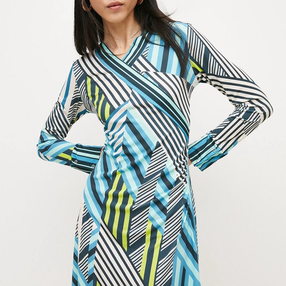 Karen Millen stretchy Striped Multicolor Dress